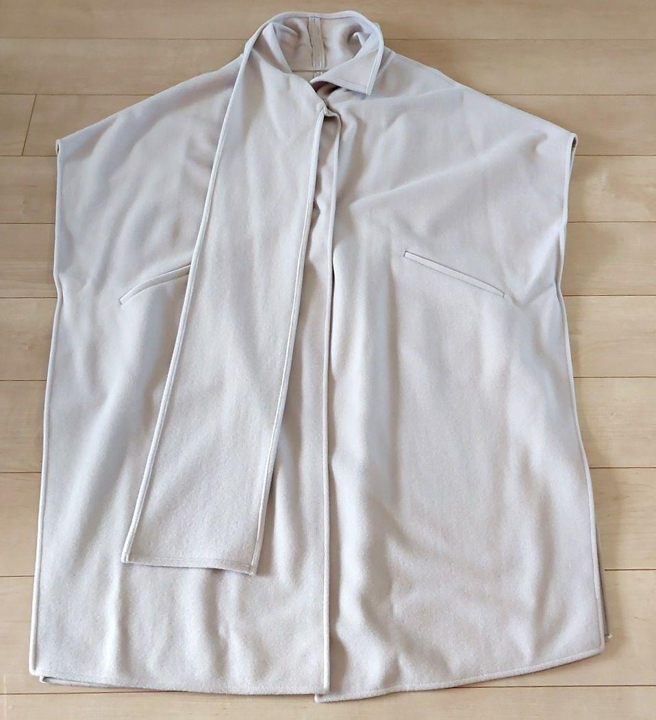 ❣️新品ポンチョコート❣️ジョコンダストール付きロングフリーサイズ