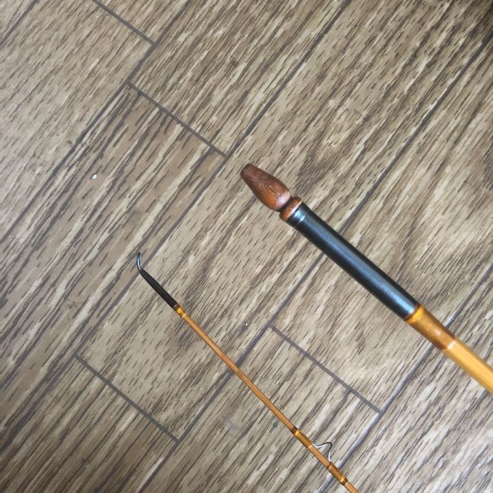 『匿名配送』フライロッド、フライバンブーロッド(2ピース)アルミケース付き