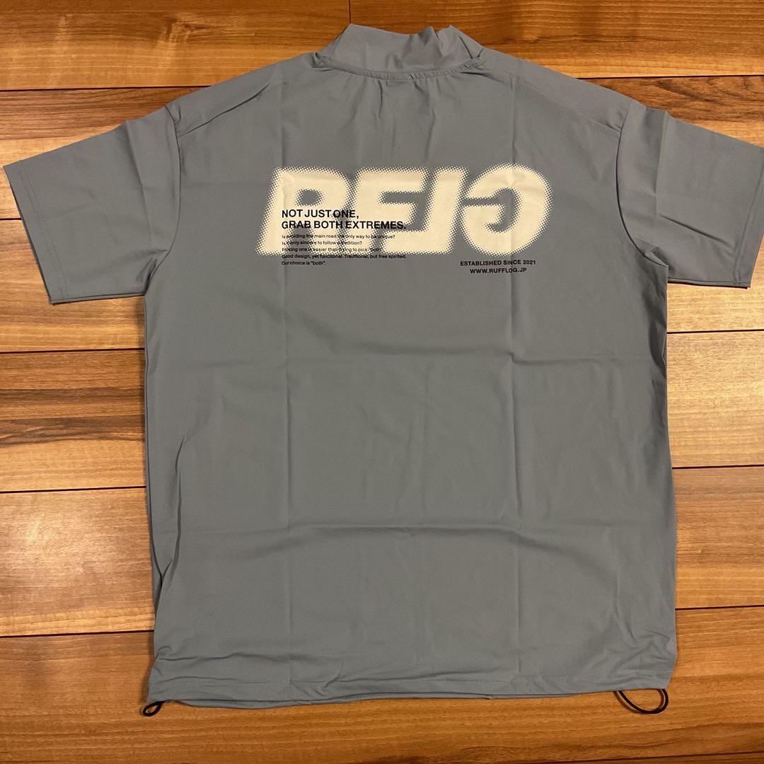 RFLG BACK LOGO MOCK NECK TEE サイズXLブルーグレー