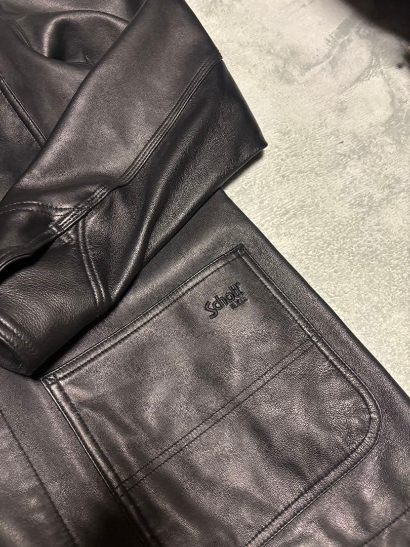 schott レザー　カバーオール　XL
