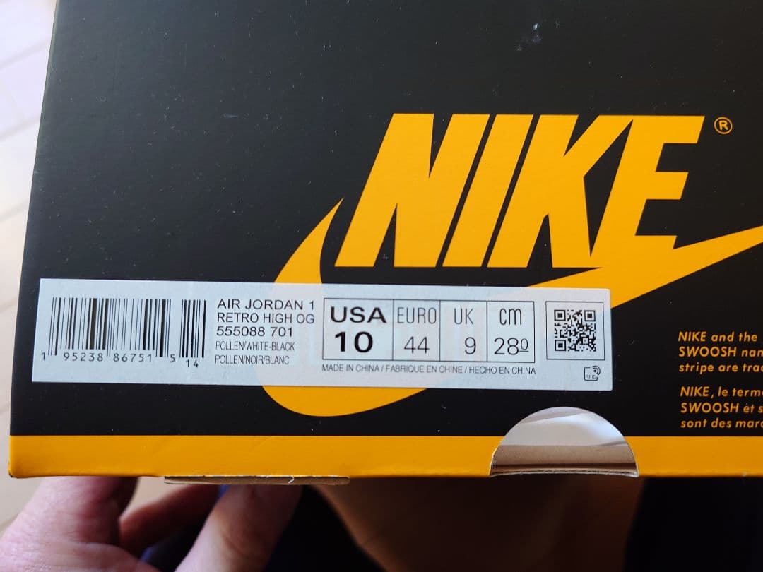 シューズ(男性用) AIR JORDAN 1 RETRO HIGH OG POLLEN