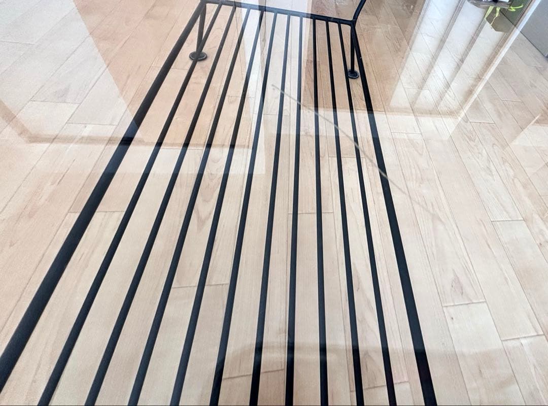 【unico】ウニコ EDDY アイアン×ガラス センターテーブル ローテーブル