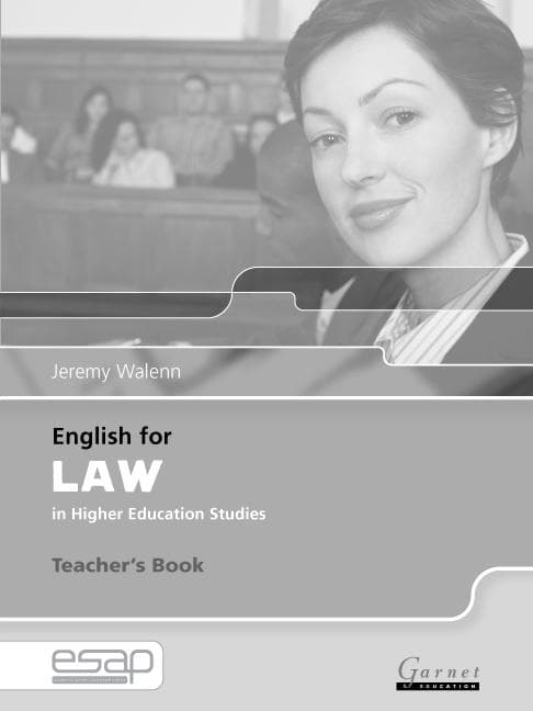 【極美品・希少】「English for Law」教科書と指導書 (2冊セット)
