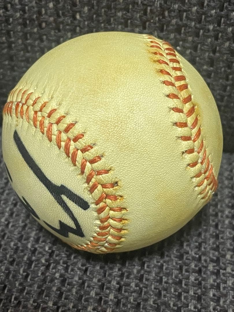 水沼四郎 22番 直筆サインボール ◆ 1980年代　広島東洋カープ