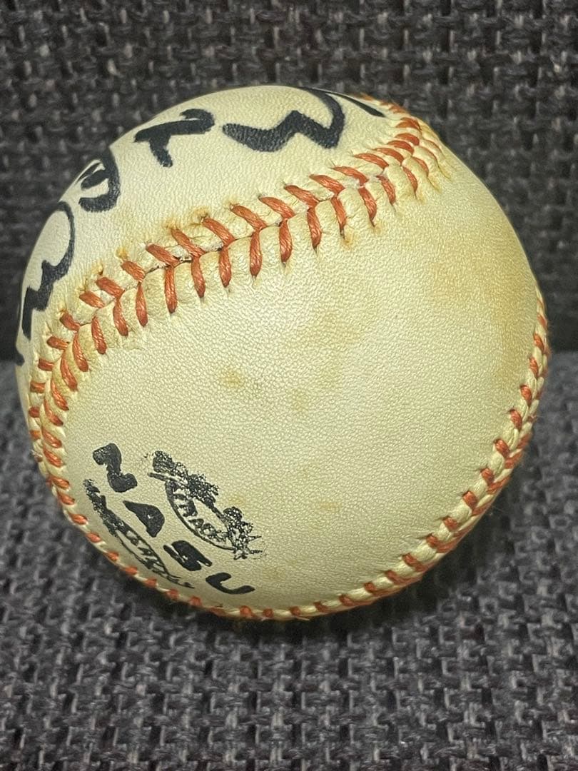 水沼四郎 22番 直筆サインボール ◆ 1980年代　広島東洋カープ