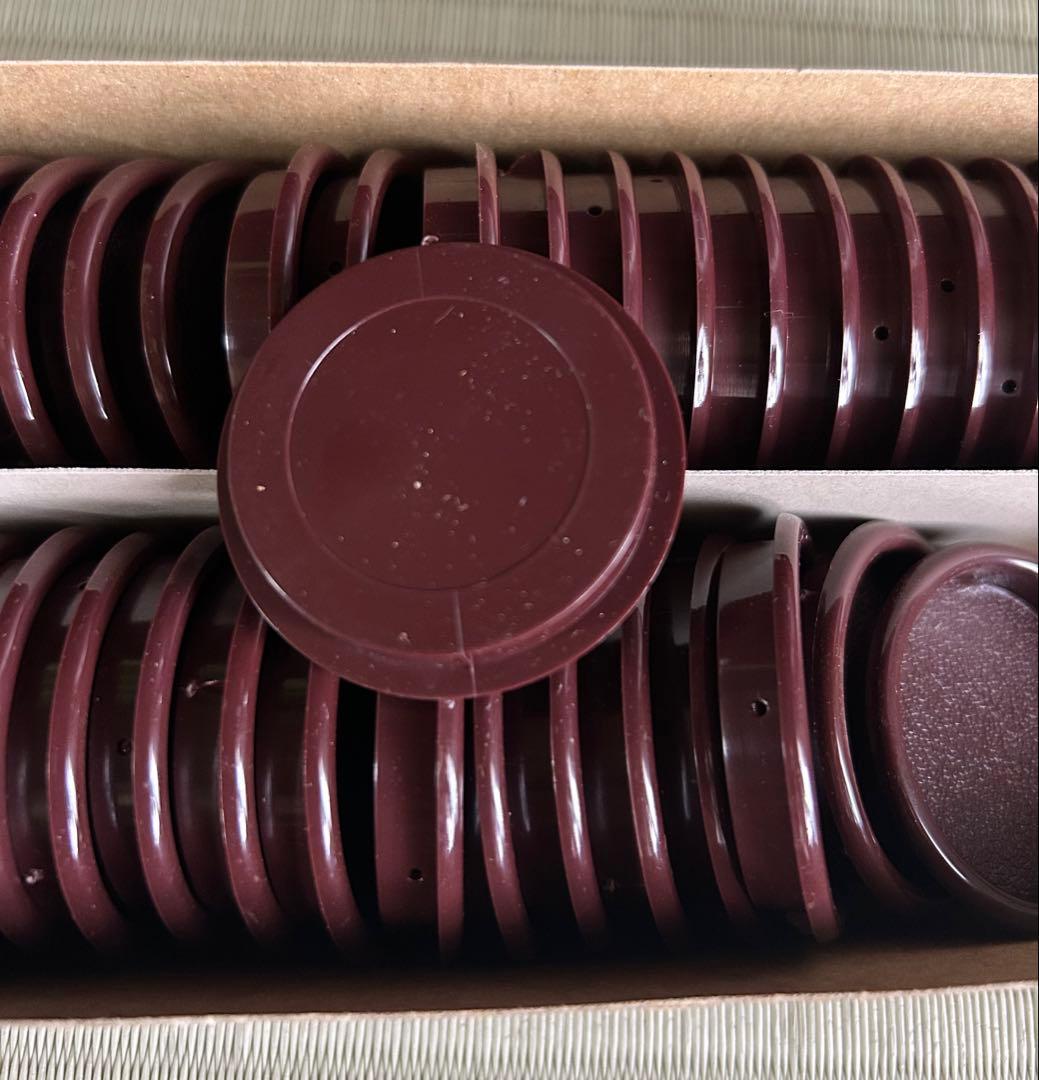 【3】引き手 プラス虫食丸 茶色 43個 中 BIDOOR ビドー