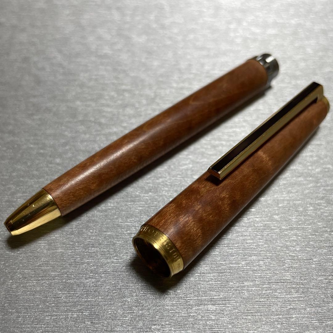パイロット旧型カスタムカエデ楓ボールペン深い木目の美品希少品木軸 ご縁のある方へ