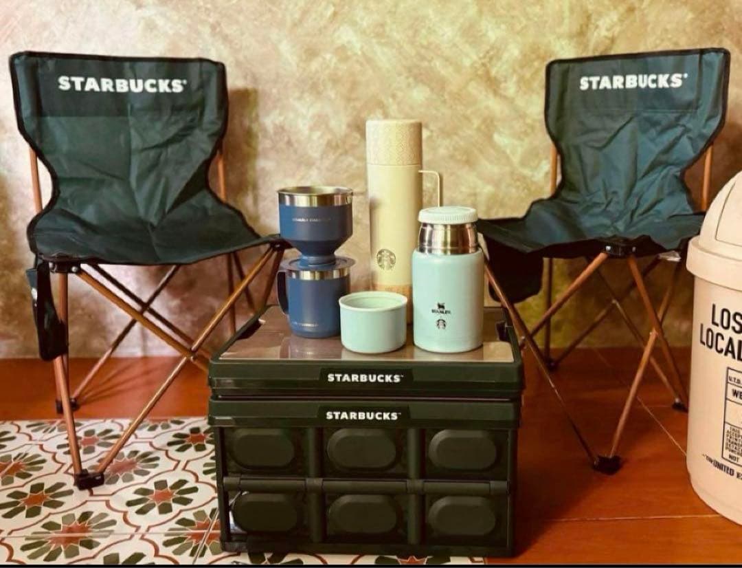 希少❤️海外限定 スターバックス BOX キャンプテーブル 折りたたみ収納 タイ
