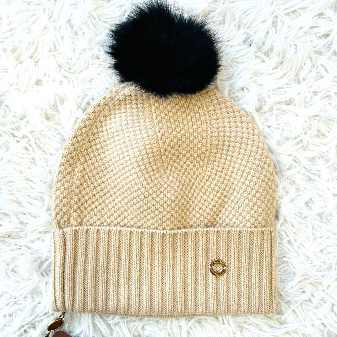 Loro Piana×BURBERRY ニット帽 カシミヤ×ブルーフォックス