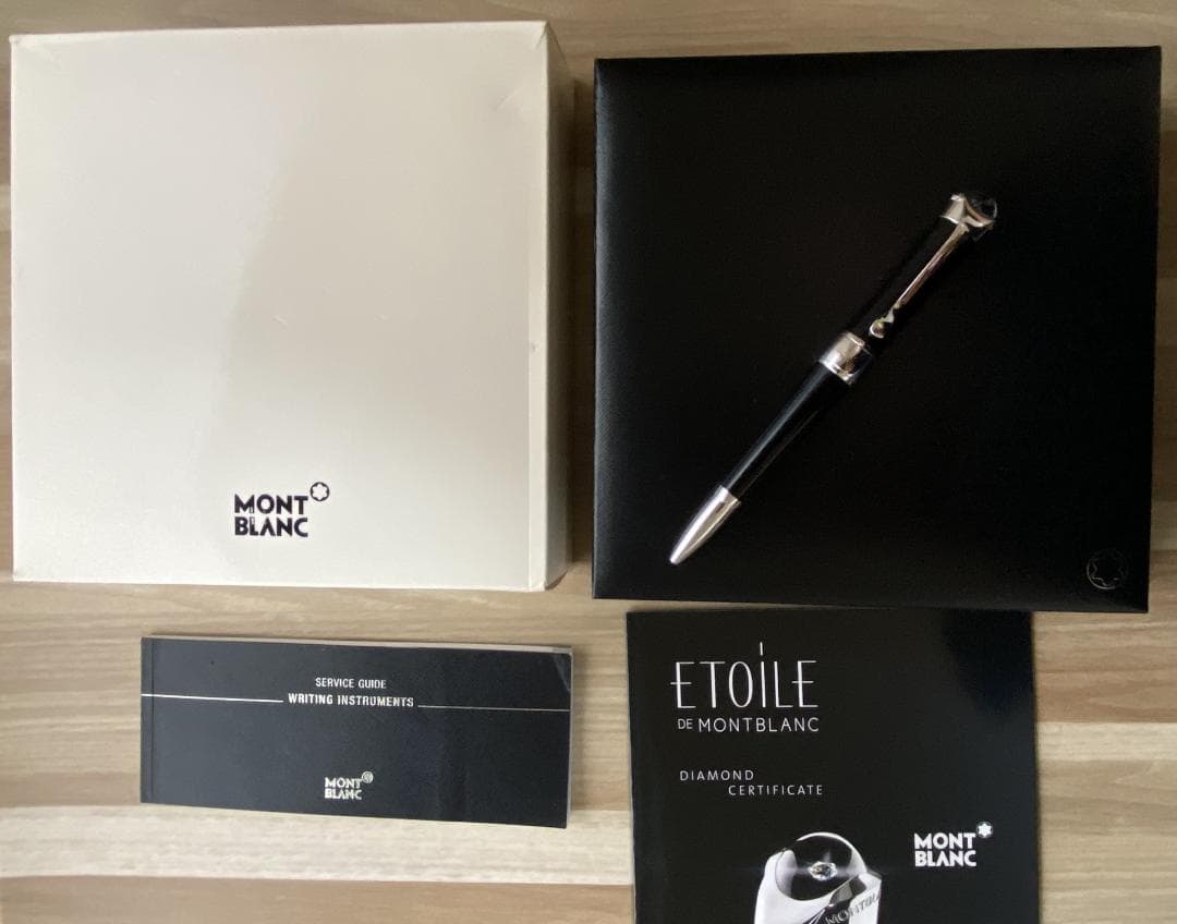 入手困難 限定品 ダイヤモンド　エトワール.ド.モンブラン プラチナ ボールペン