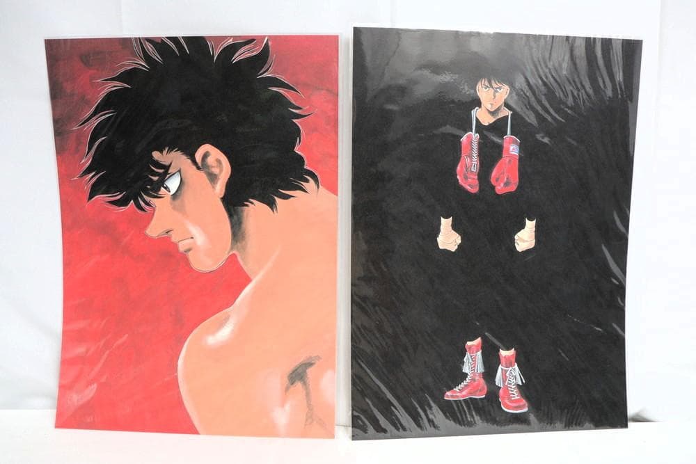 ◆はじめの一歩複製原画 幕之内一歩 鷹村守 宮田一郎&千堂武士 3点　09354