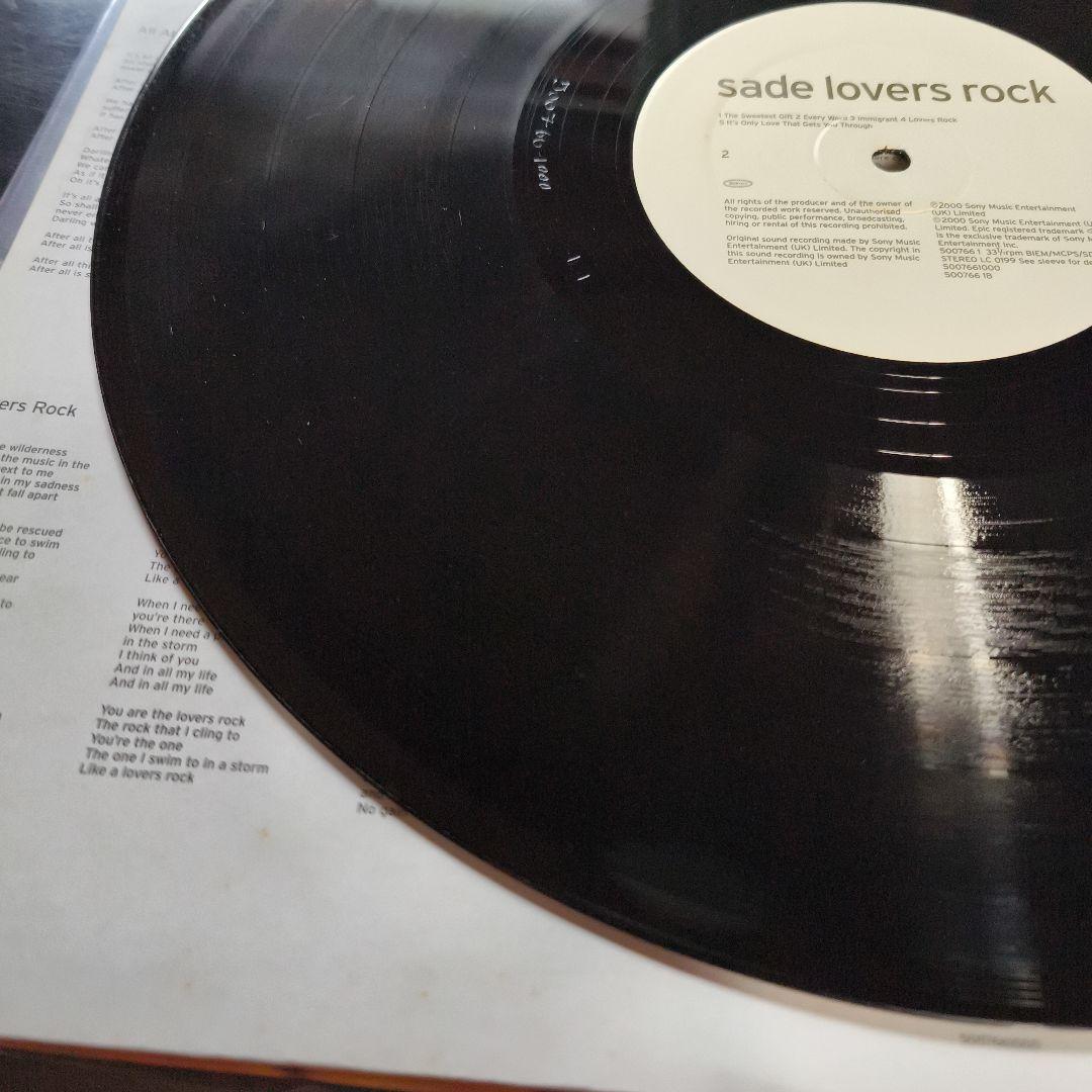 Sade Lovers Rock LP 2000年 UK盤 シャーデー