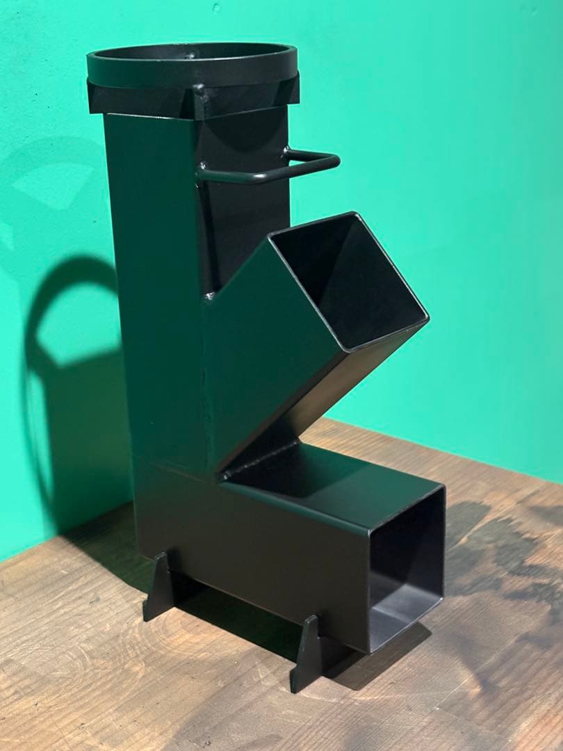 ロケットストーブ75角パイプ