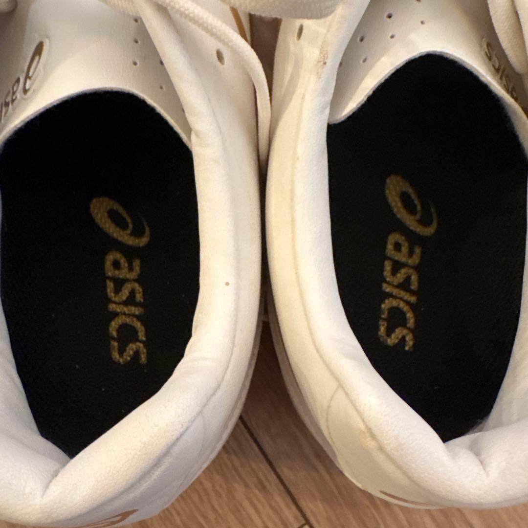 ASICS DS LIGHT サッカーシューズ ホワイト/ゴールド　26cm