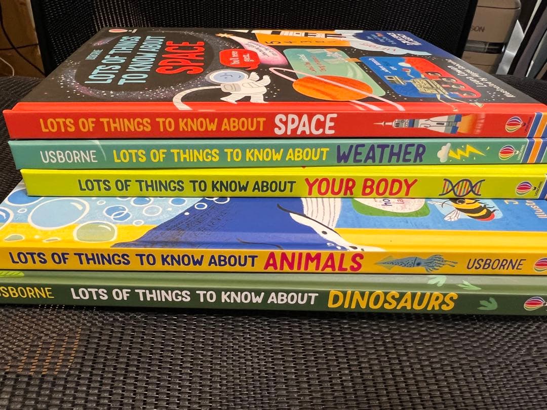 英語絵本　Lots of things to know about シリーズ5冊