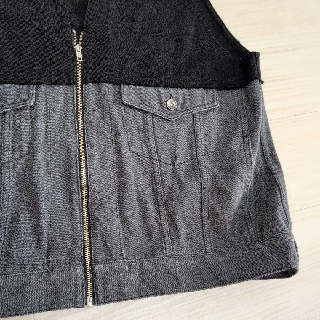 ニコアンド　ハギッテデニムベスト　Misayo　[be with M]