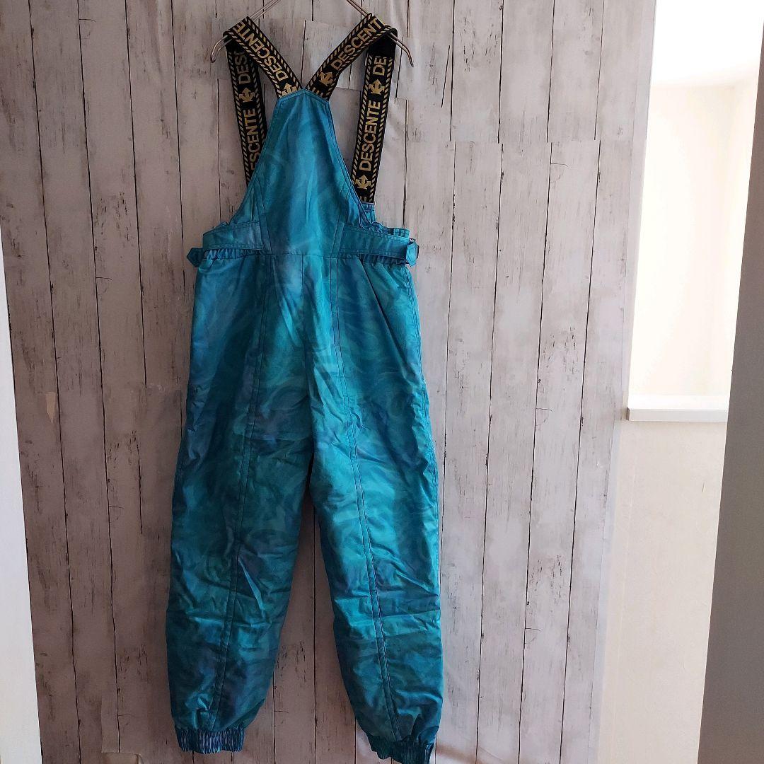 【DESCENTE】デサント スキーウェア 上下セット XL相当 青