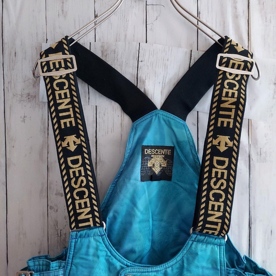 【DESCENTE】デサント スキーウェア 上下セット XL相当 青