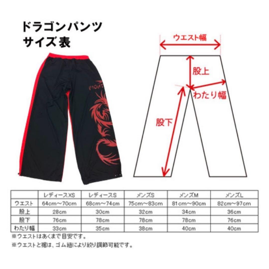 【新品・激レア！】潔い黒！ラディカルフィットネス ★ファイドウ　ドラゴンパンツ