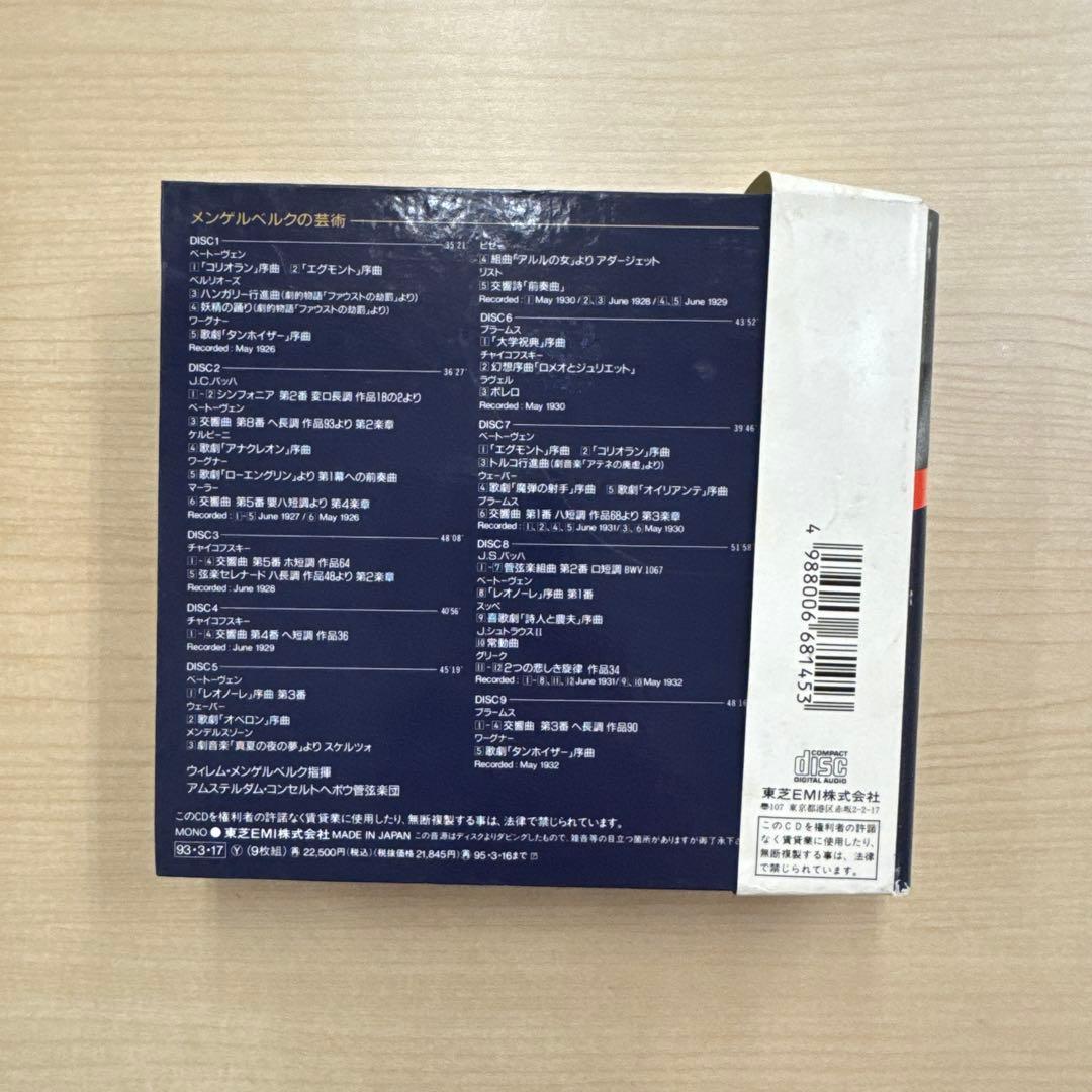 2555【CDクラシック】【9枚組】ウィレム・メンゲルベルクの芸術