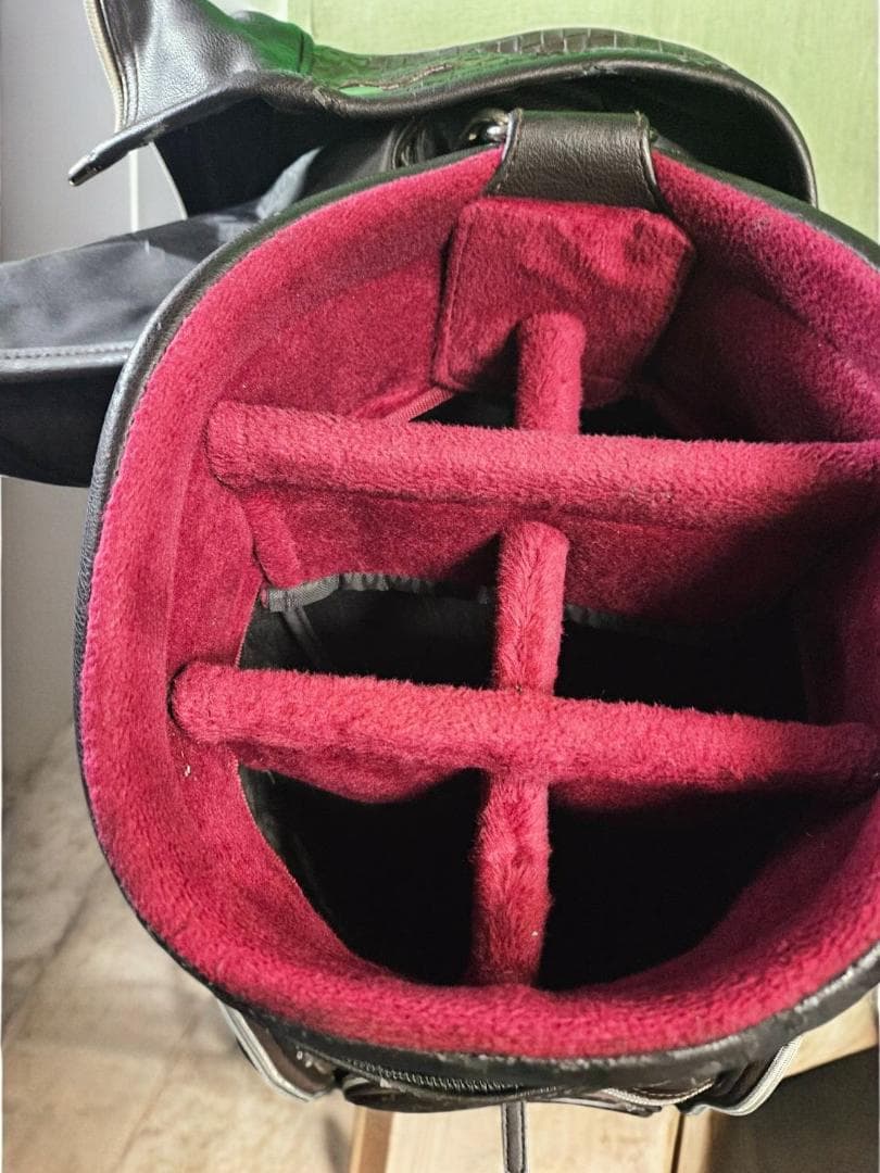 送料無料/美品　AXEL ゴルフバッグ・キャディバッグ D/BROWN