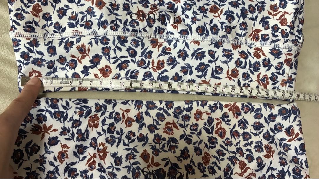 極美　emmi yoga エミヨガ　ヨガウェア　大人上品フラワー　S