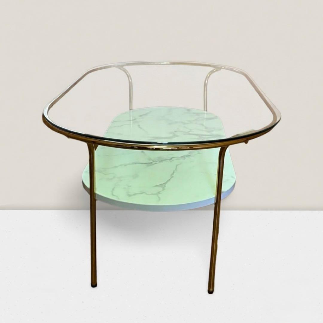 Francfranc レガート コーヒーテーブルL ガラステーブル ローテーブル