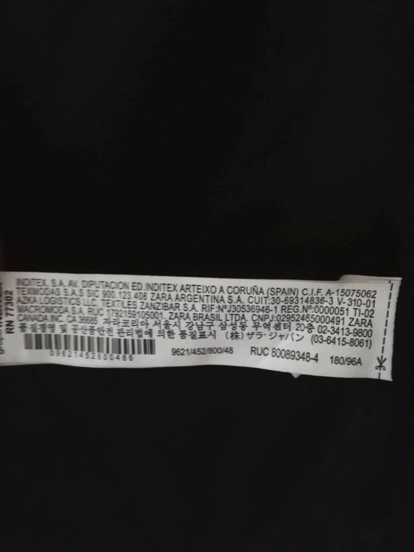 ZARAトラベラー スーツブレザーEU 48 & パンツ EU 36セット