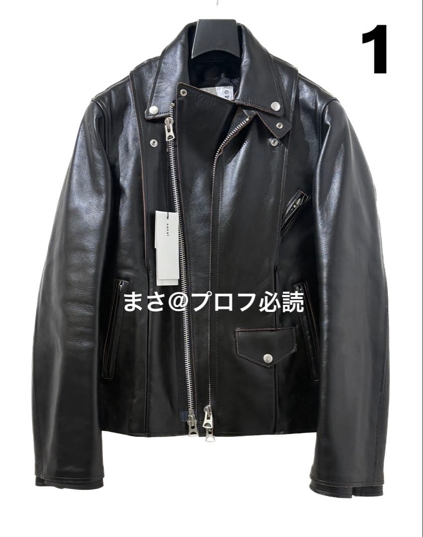 [付属品完備]sacai 25AW レザージャケット 1