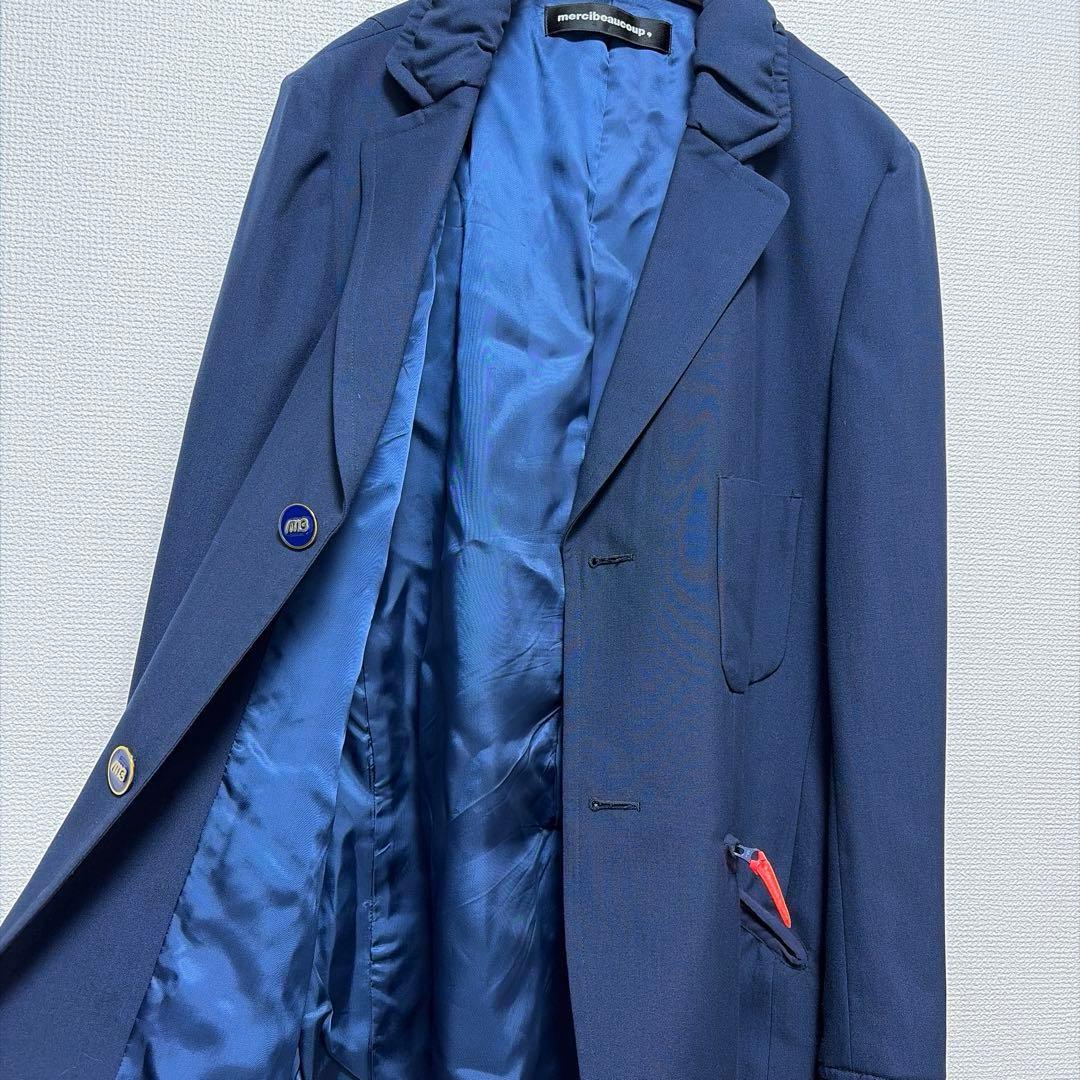 美品＊mercibeaucoup,メルシーボークー ジャケット　ネイビー　日本製