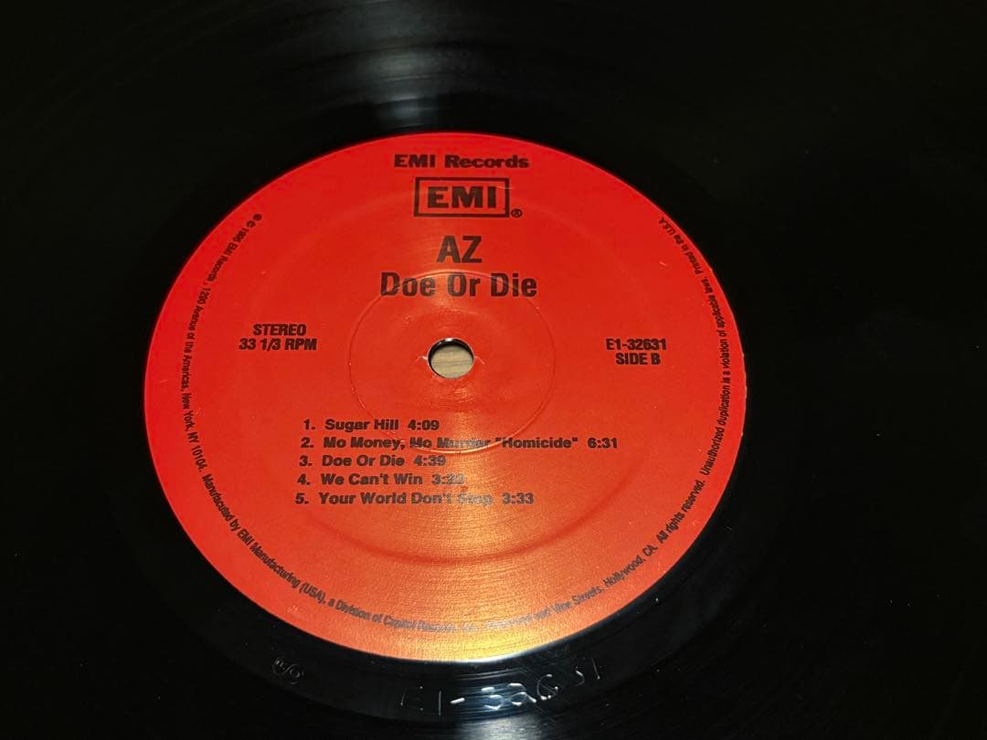 AZ Doe or Die USオリジナルLP レコード