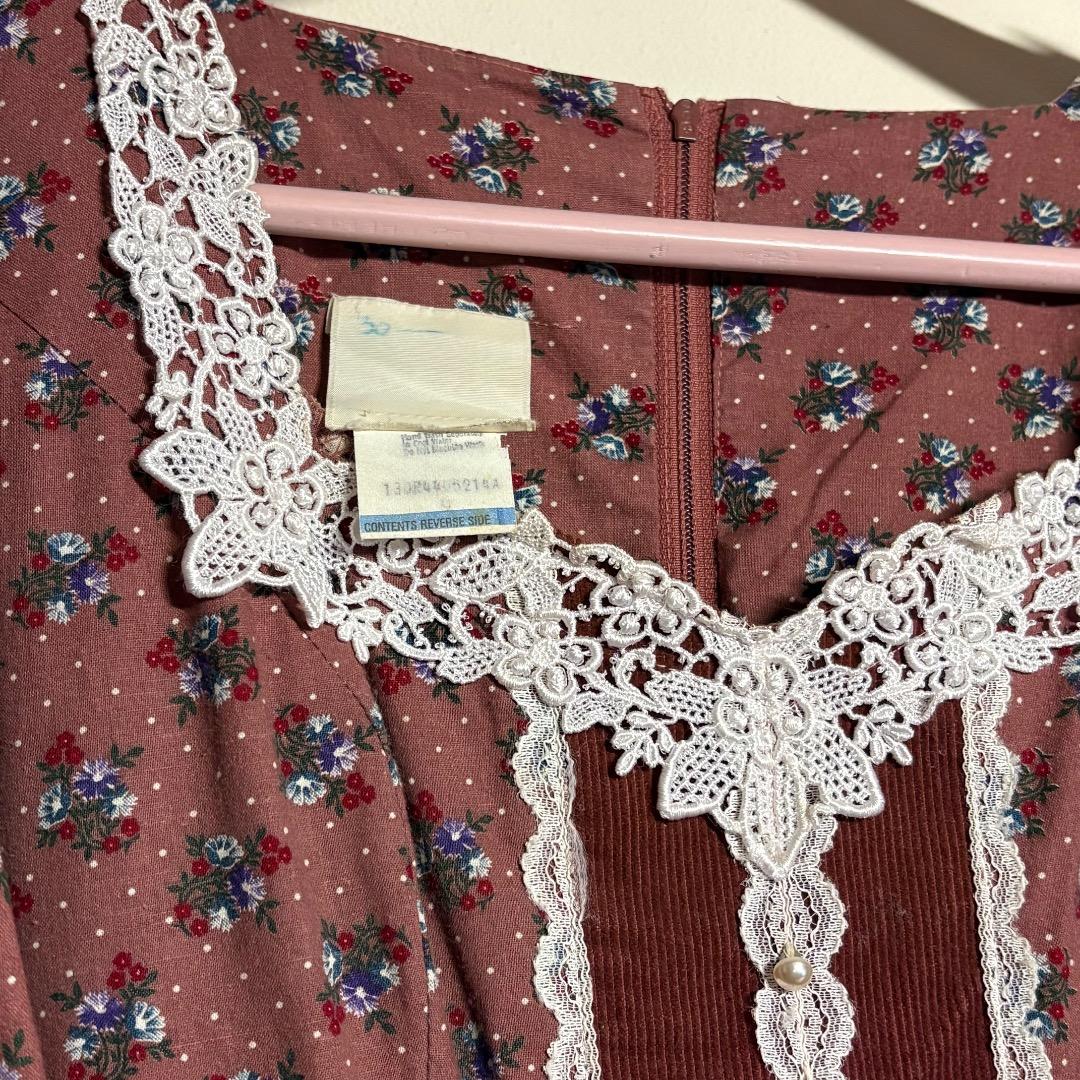 GUNNESAX コーデュロイ切り替えワンピース