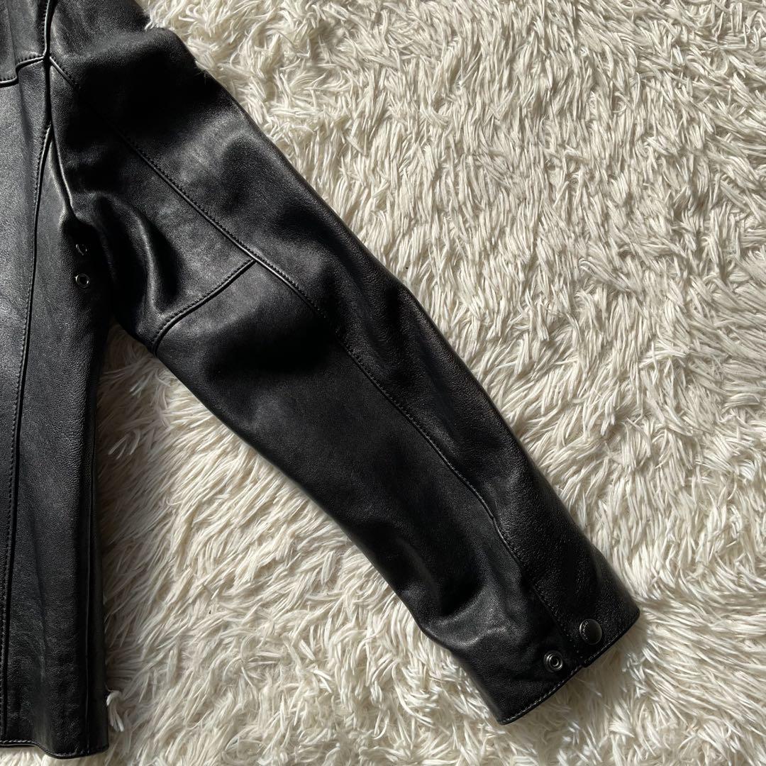 未使用級✨COACH レザージャケット　シングルライダース　M 黒　88799