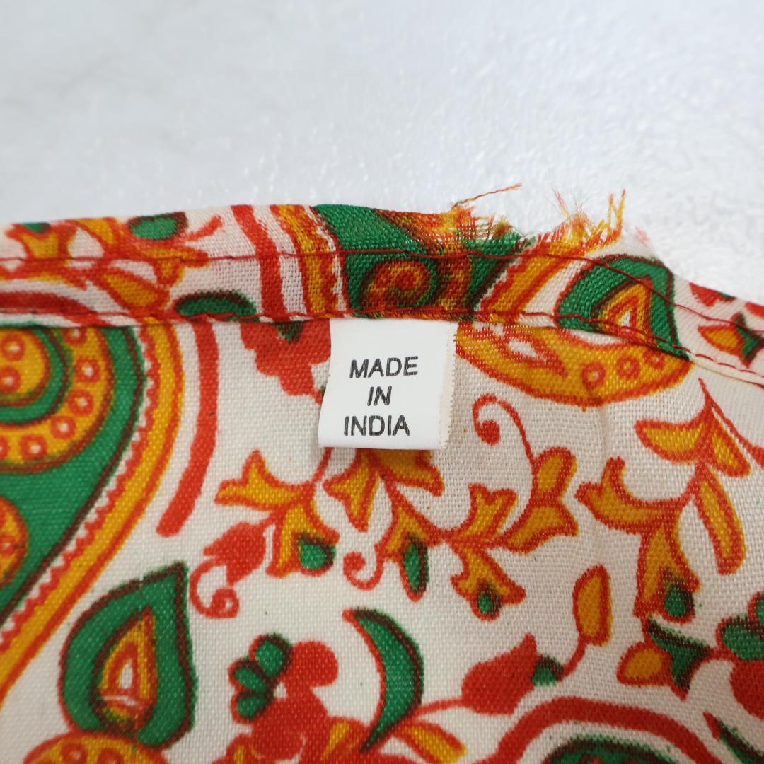 【インド製 ベリーダンス用衣装】レッド オレンジ グリーン ガラベーヤ