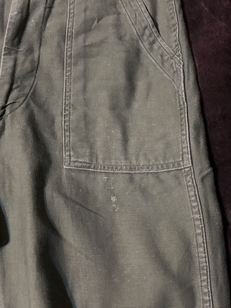 ゆ*様 実物 60s US ARMY 米軍 アメリカ軍 ベイカーパンツ OG1