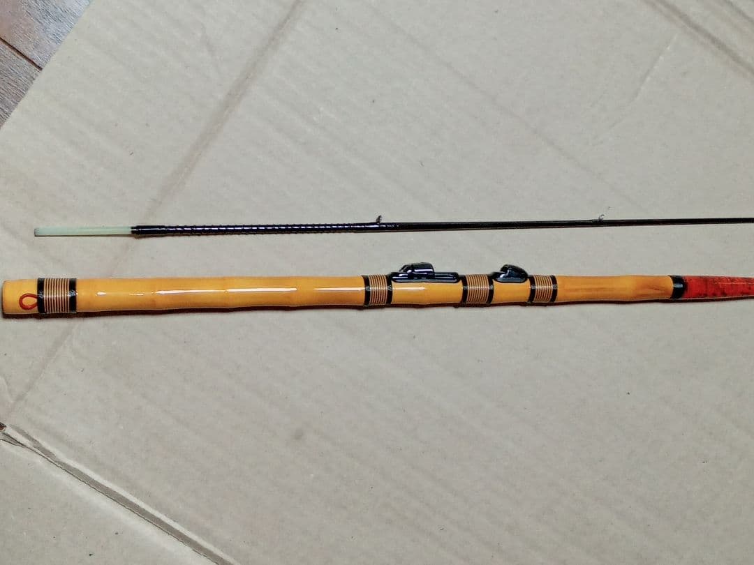 ヘチ竿　チヌ竿　ハンドメイド　布袋竹