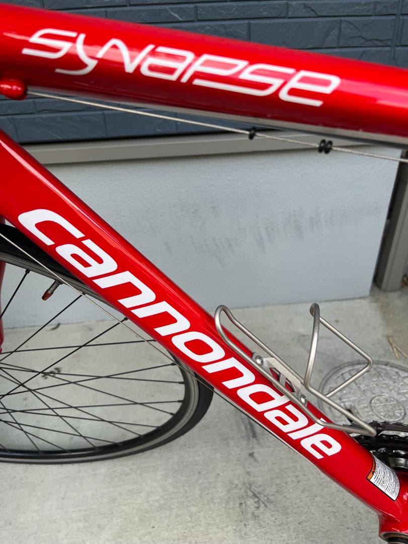 キャノンデール　シナプス　赤　ロードバイク【大阪引取り限定】