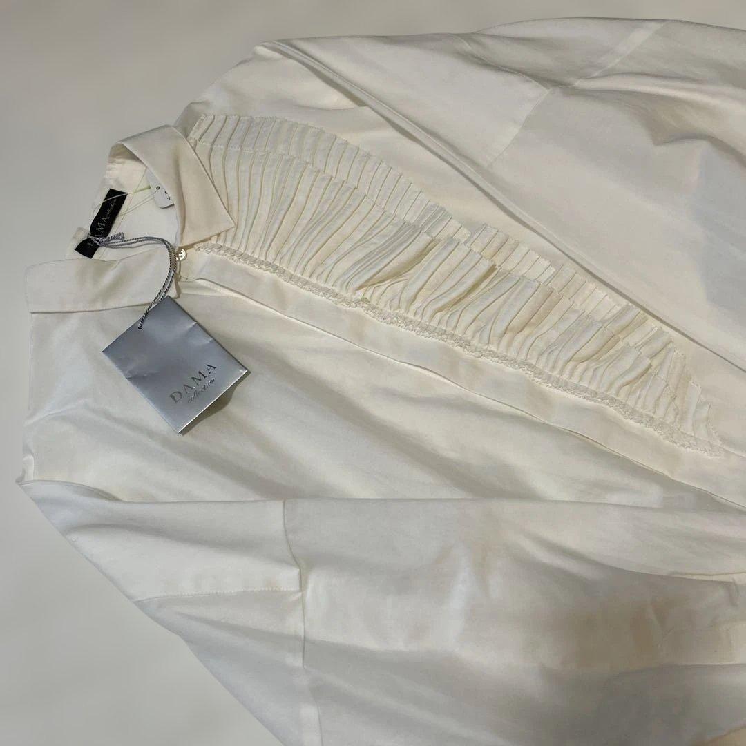 新品未使用✨DAMA collection ドレープ付　シャツブラウス