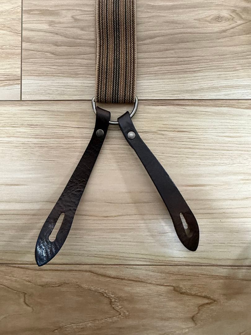 【リーバイス】サスペンダー ベルト レザー ボタン用