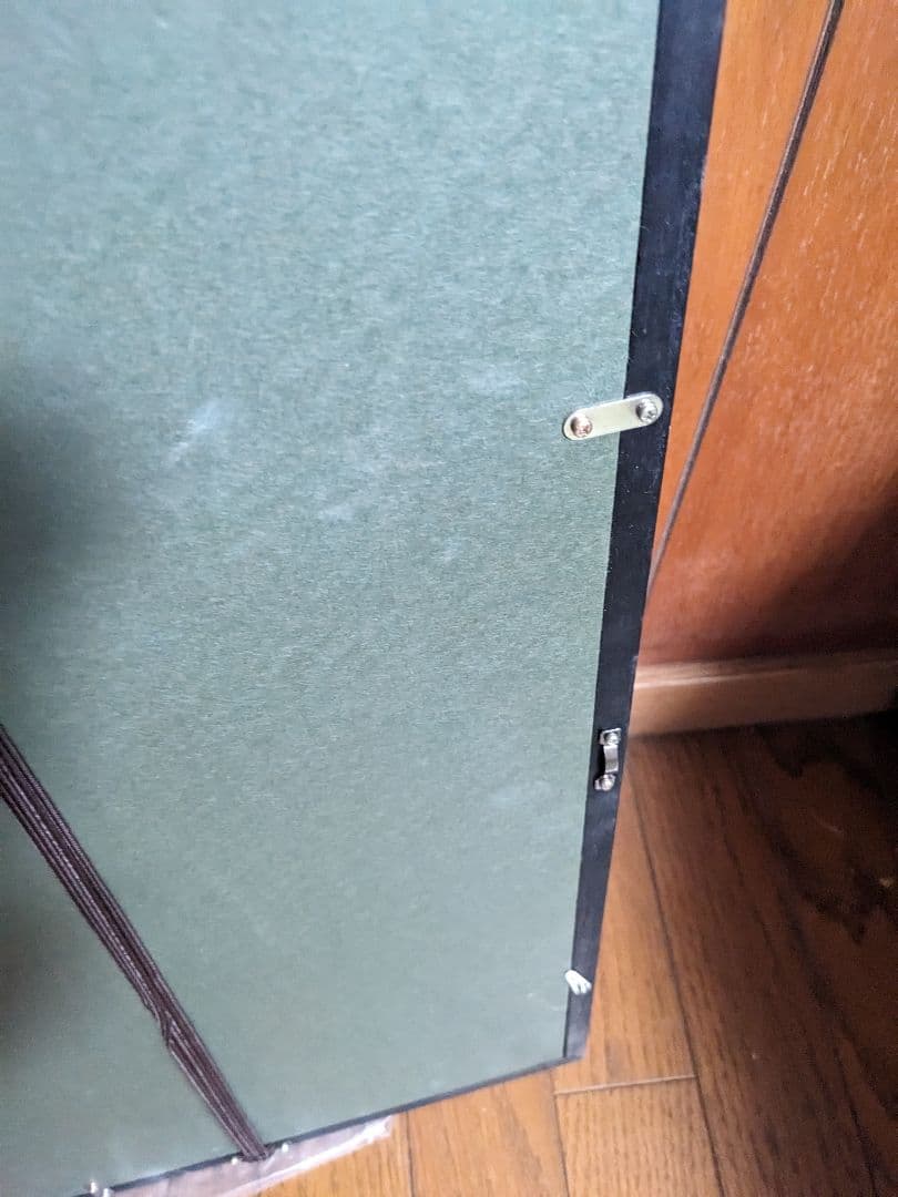 ✿高級和額縁 書作品、半切 1／2 用 黒塗り木枠 アクリル板