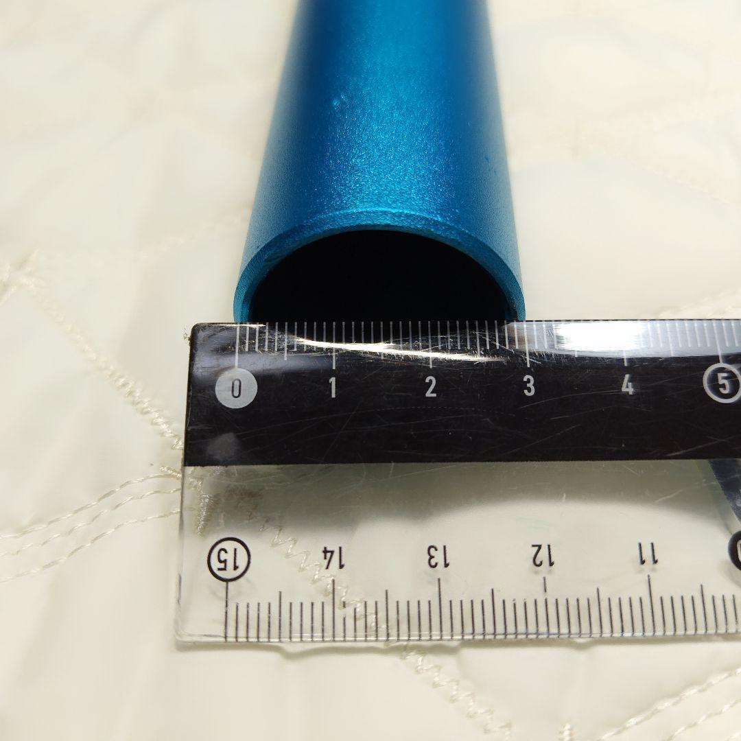 54*自転車 アルミ シートポスト 31.6mm 400mm 青 ロードバイク