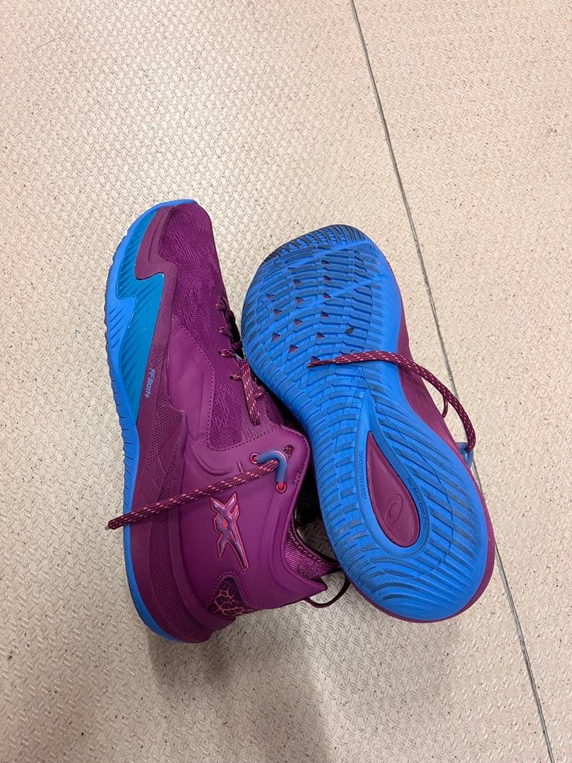 ASICS バスケットボールシューズ パープル