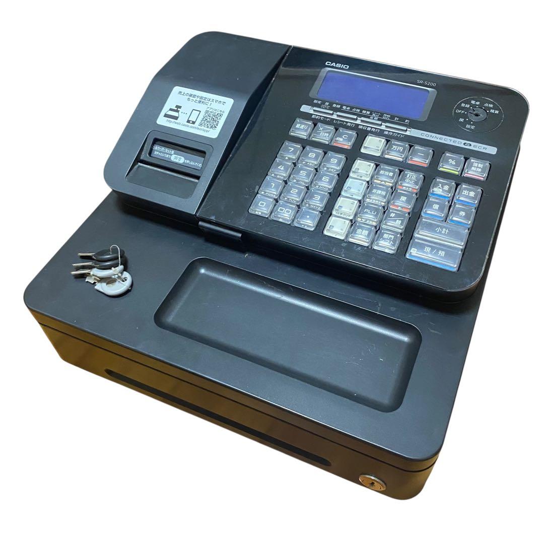 【現状品】CASIO レジスター　SR-S200 店舗用品