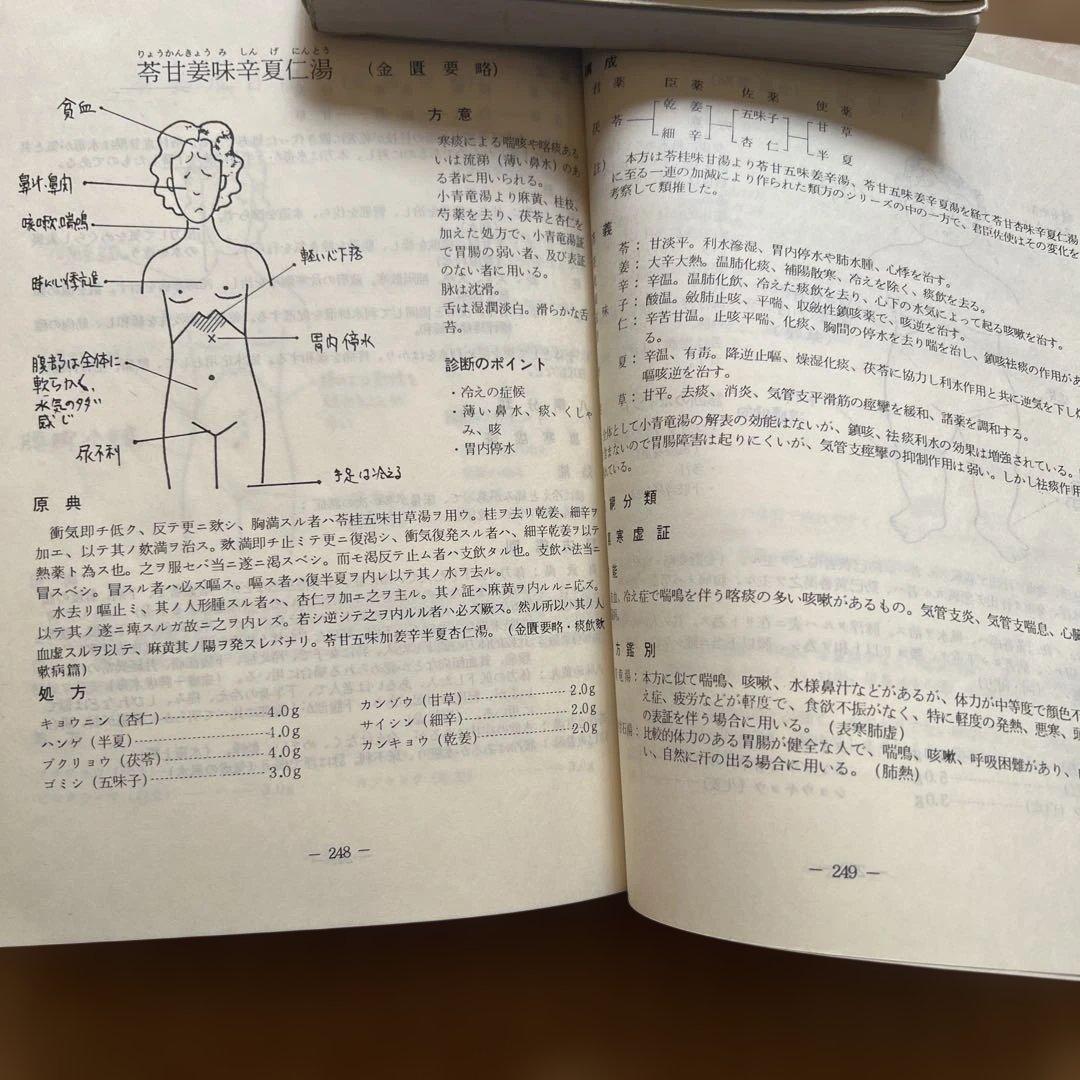 邪気論・図説顔面診療法・顔相診察法、他漢方書籍　まとめて５冊