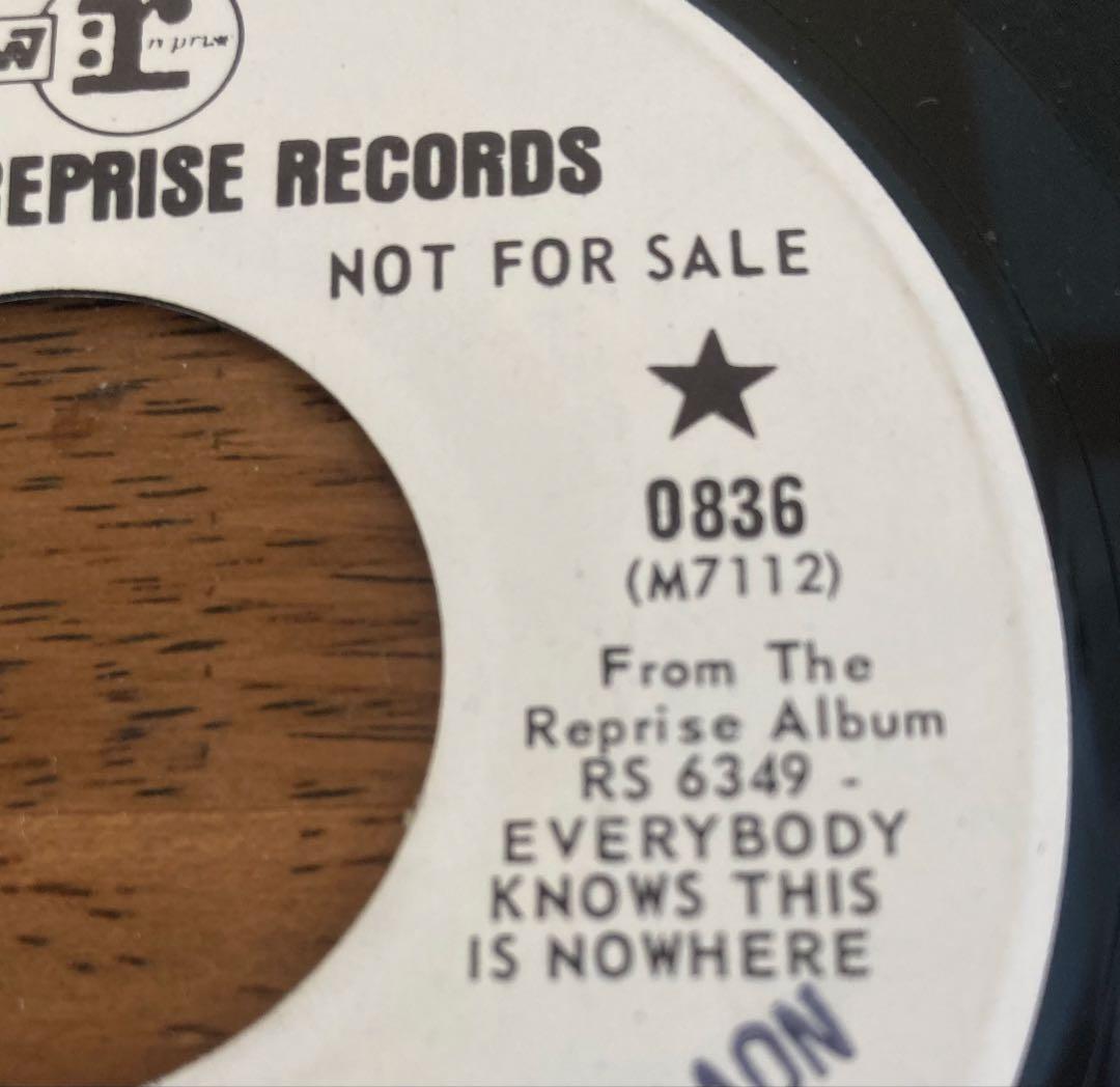 ■最高音質轟音USオリジナル白ラベルプロモ7インチ■NEIL YOUNG wit