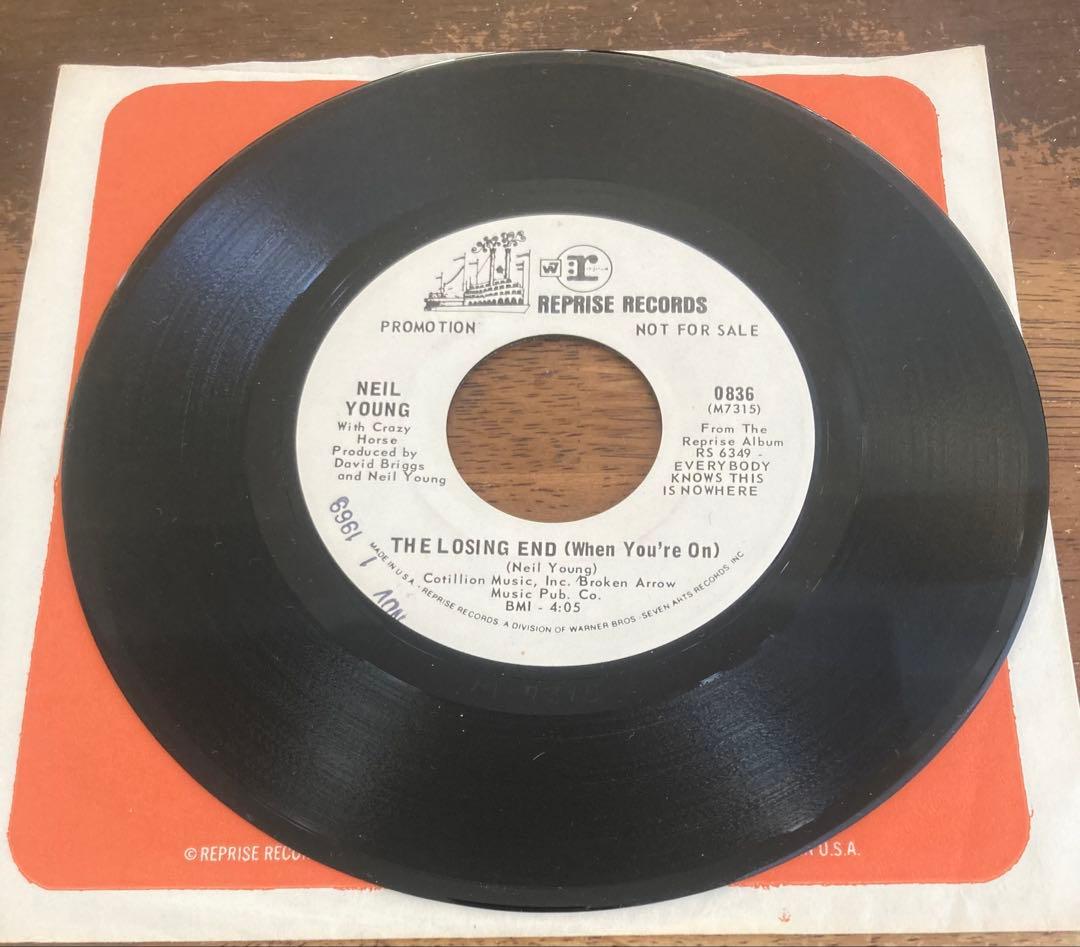 ■最高音質轟音USオリジナル白ラベルプロモ7インチ■NEIL YOUNG wit