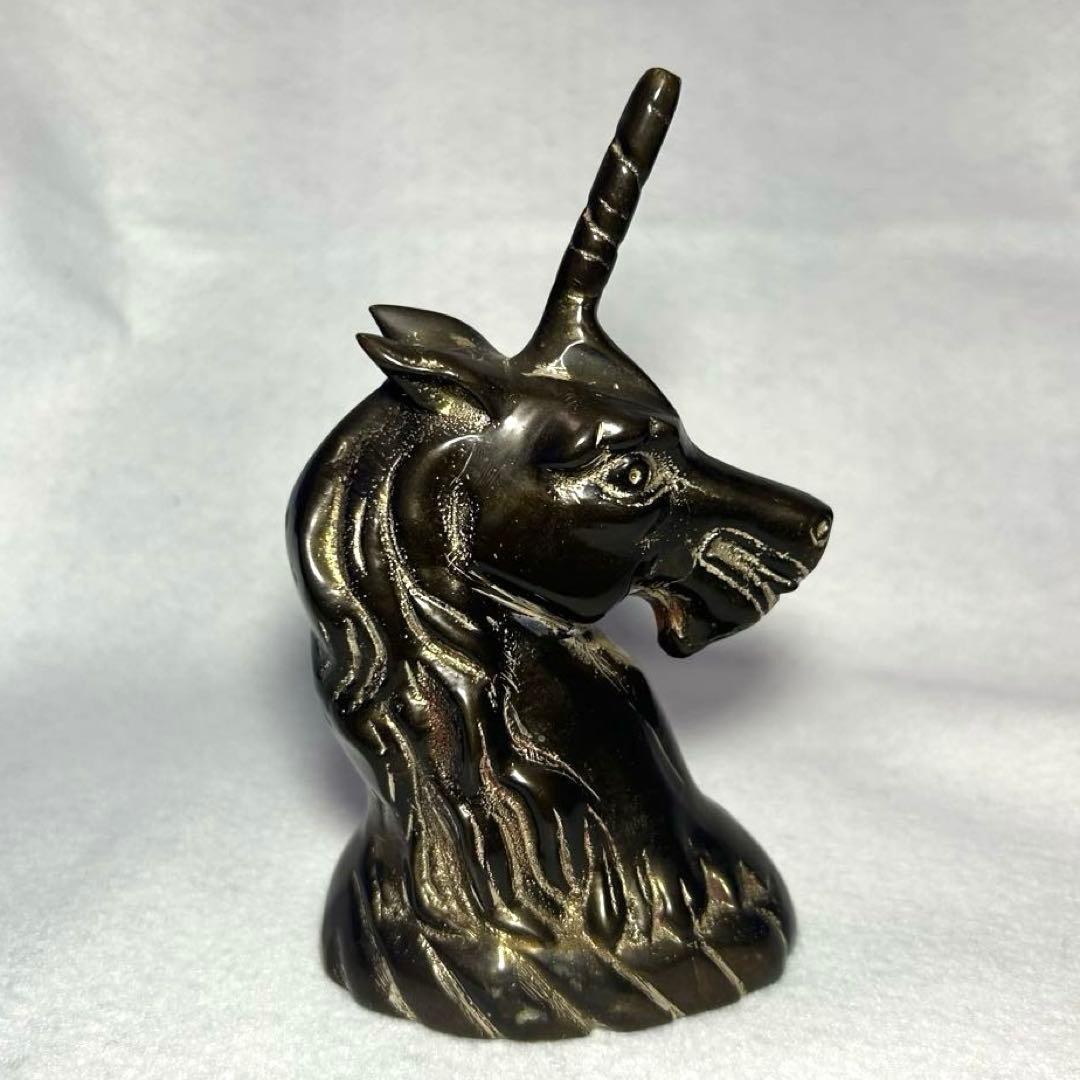 【匿名配送】ユニコーンモチーフ　置物　ペーパーウェイト