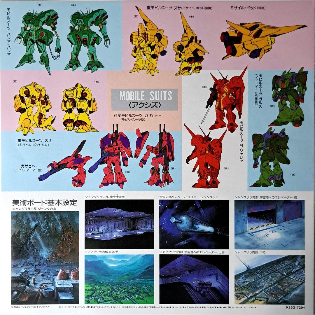 機動戦士ガンダムZZ BGM集 Vol.1　レコード　ポスター付　アニメ