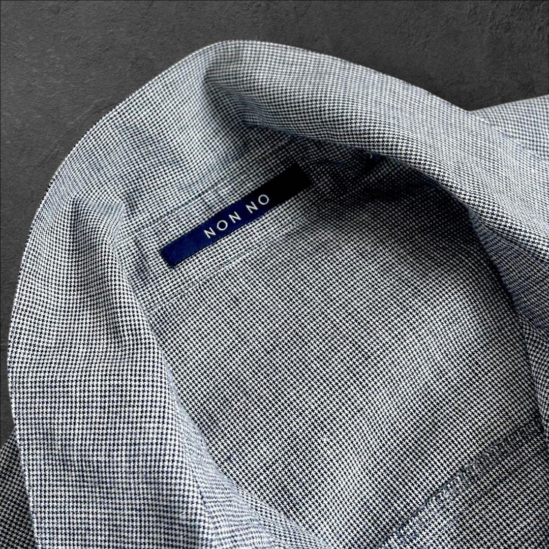 未使用❤️マドモアゼルノンノン　リネン　千鳥格子チェックロングワンピ　フリーサイズ