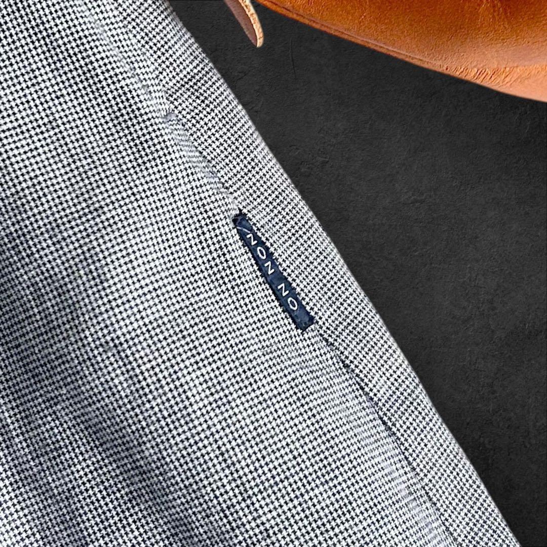 未使用❤️マドモアゼルノンノン　リネン　千鳥格子チェックロングワンピ　フリーサイズ